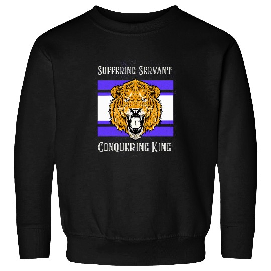Lion Pet Yeshua HaMashiach Servant and King Lion Sweatshirts