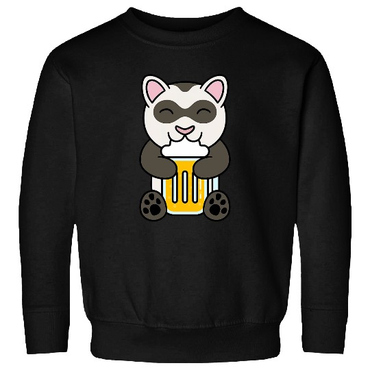 Beer Fun Ferret Pet Sweatshirts