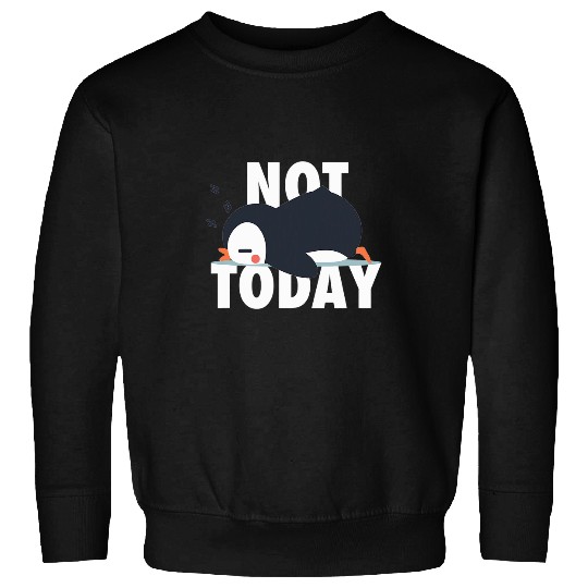 Penguin Pet Not Today Penguin Animal Zookeeper Sweatshirts