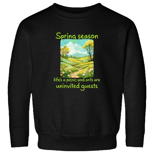 Nice Spring Path For Cool Picnic With Ants Costume Sweatshirts