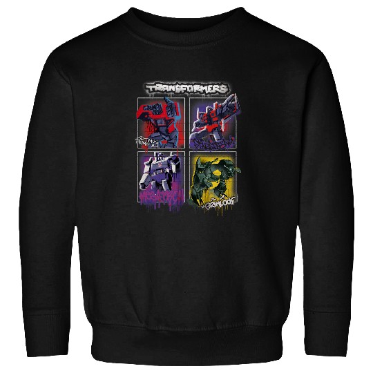 Transformers Classic Characters Graffiti Painted Walls Retro Sweatshirts
