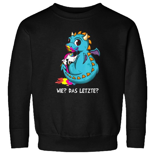 Dragon Pet How The Last Dragon Eats Unicorn Sweatshirts