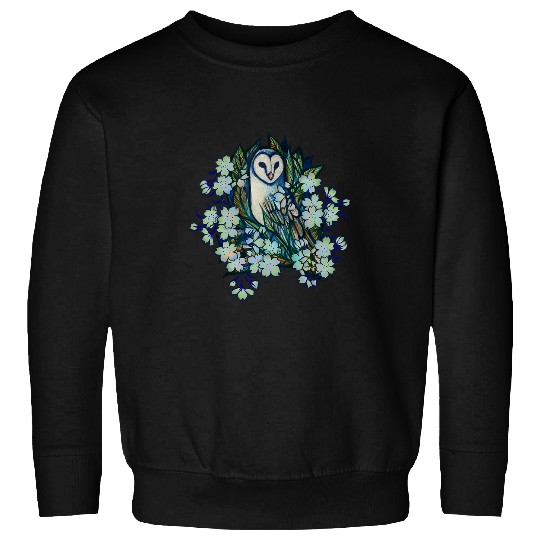 Owl Pet Floral Barn Owl Sweatshirts