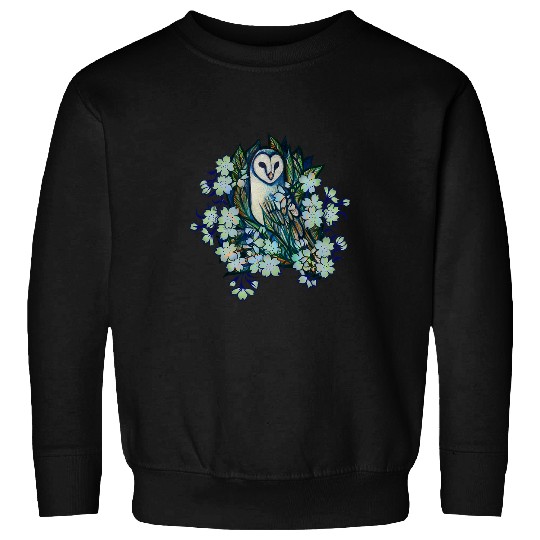 Owl Pet Floral Barn Owl Sweatshirts
