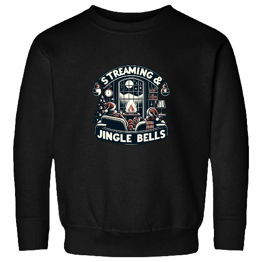 Streaming Jingle Bells Christmas Tee Cozy Winter 3 Sweatshirts