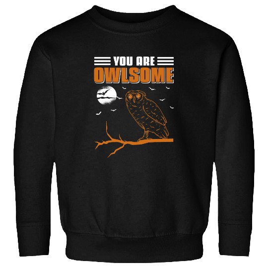 Owl Pet Birdwatcher Birdwatching You Are Owlsome Owl Bird Nerds Sweatshirts