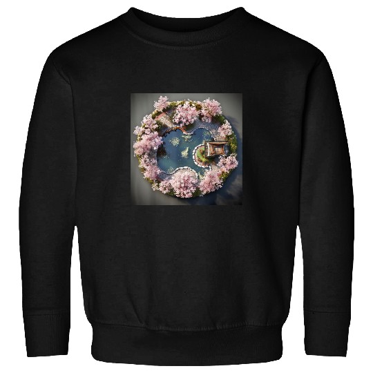 Tranquil Elegance Circular Zens Reflective Retreat Sweatshirts