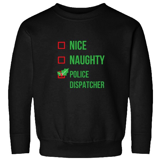 Police Job Dispatcher Funny Pajama Christmas Sweatshirts