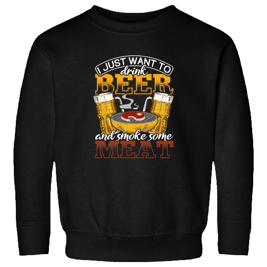 Beer Fun Grilling Meats Sweatshirts