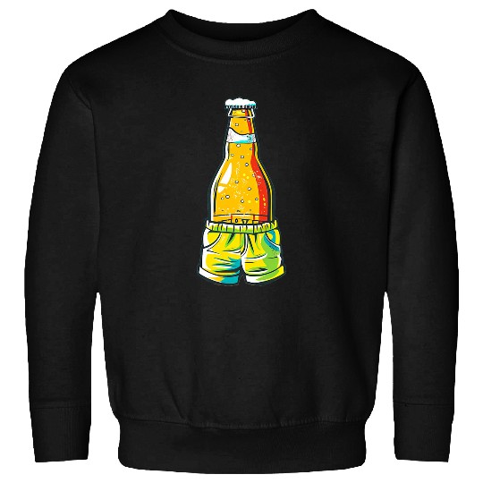 Beer Fun Pretty Summer Beer in Swim Trunks for Beach and Beer Fans Sweatshirts