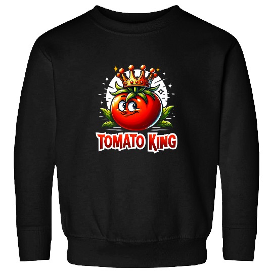 tomato king gardening vegetable gardener Sweatshirts