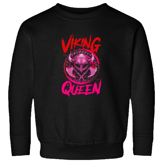 Viking Queen Valhalla Helmet Girl Odin Freya Quote Sweatshirts