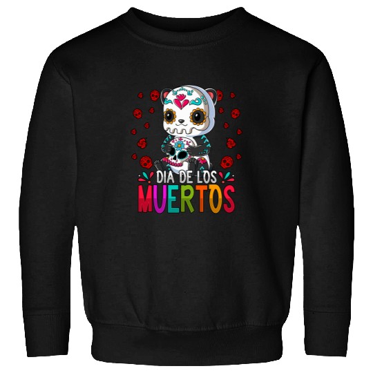 Panda Pet Dia De Los Muertos Panda Sweatshirts