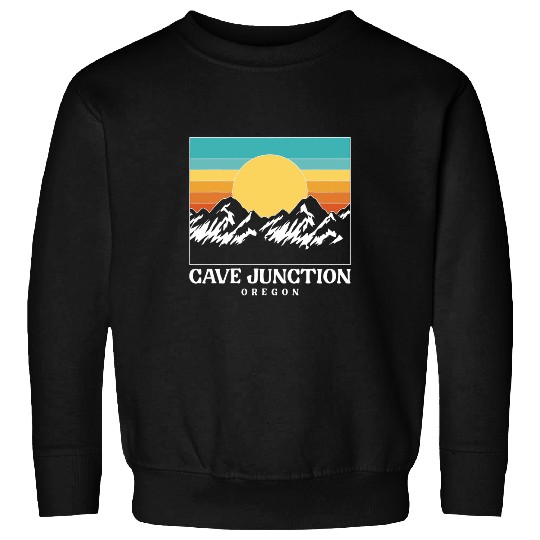 Mountain Cave Junction Oregon For Caveman Hiker Explorer Sweatshirts