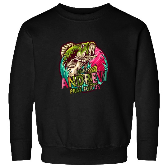 St Andrew Fishing Patron Saint of Fisherman Catholic Saint Sweatshirts