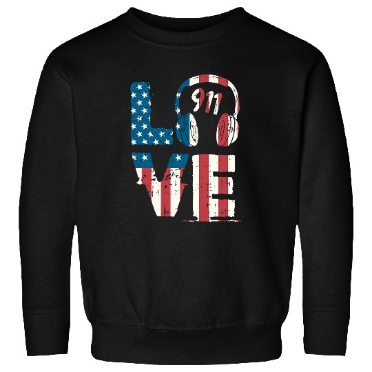 Firefighter Job Love 911 Operator Dispatcher Police Firefighter EMS Sweatshirts