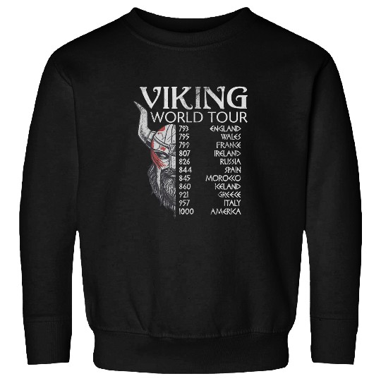 Viking Tour Viking Warriors Scandinavian Viking Warrior Sweatshirts