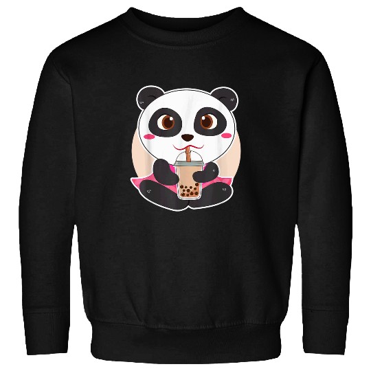 Panda Pet Boba Tea Kawaii Bubble Tea Anime Panda Sweatshirts