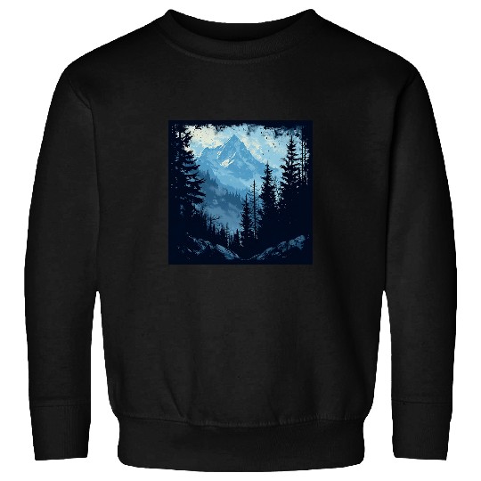 Tree Woods dark Green Nature Outdoor Explore forest green Sweatshirts