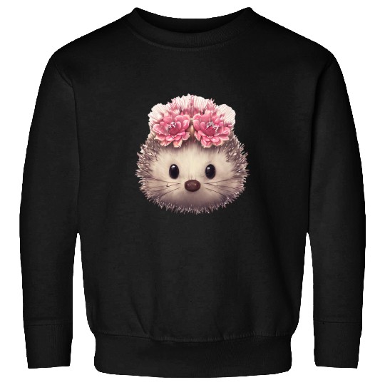 Hedgehog Pet Face Whimsical Fantasy Hedgehog Sweatshirts