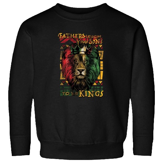 Lion Pet black power black pride lion be king black history men boys Sweatshirts