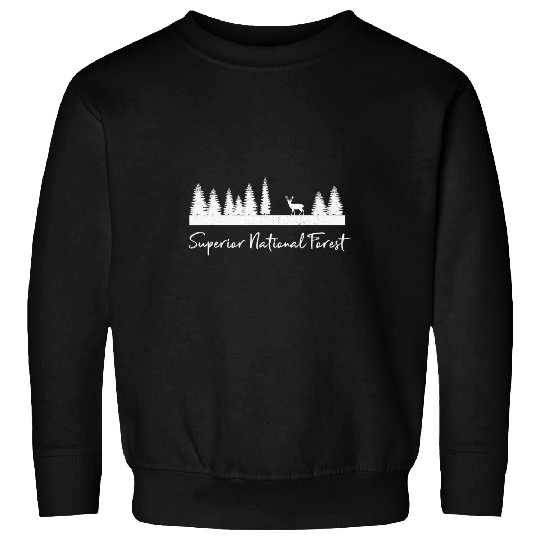 Superior National Forest Minnesota Deer Camping Hiking Sweatshirts