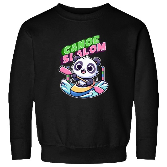 Panda Pet Canoe Slalom Sports Fan Kawaii Style Sweatshirts