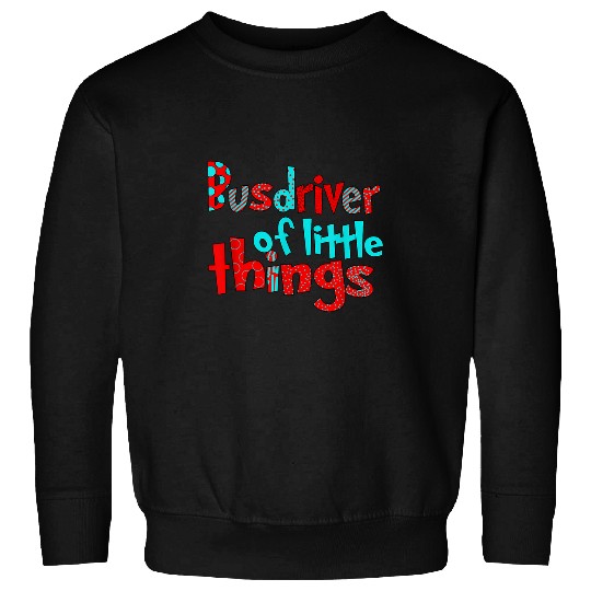 Book Reading Bus Driver Of Little Things Reading Lover Cute School Bus Sweatshirts