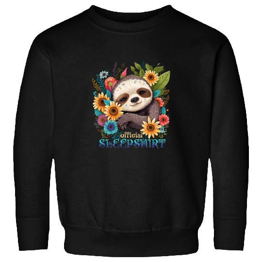 Sloth Pet Official sleep sloth napping funny quotes good night Sweatshirts