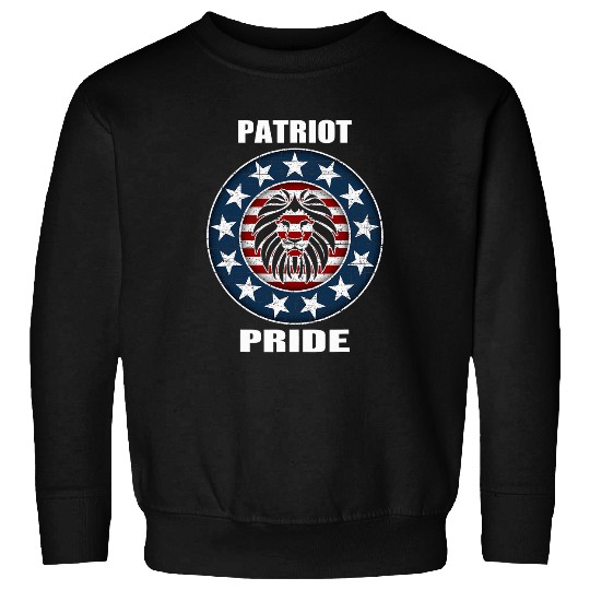 Lion Pet Patriot Pride Conservative Lion Patriotic America Sweatshirts