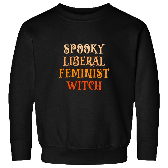 Librarian Job Spooky Liberal Feminist Witch Spooky Librarian Halloween Sweatshirts