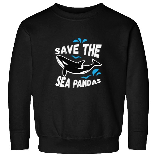Panda Pet Killer Whale Save The Sea Pandas For Killer Whale Lover Sweatshirts