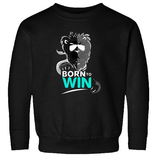 Lion Pet Born to win Lion character casual tees for men and women Sweatshirts