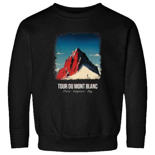 Tour Du Mont Blanc European Hiking Trail Chamonix vintages 6 Sweatshirts