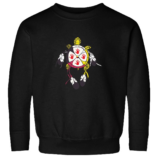 Turtle Pet medicines Wheel MMIW Native American turtle Sweatshirts