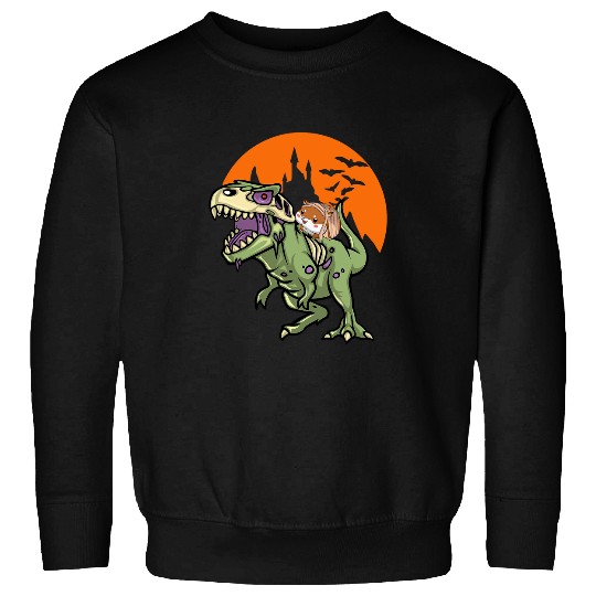Hamster Pet Mummy Ride Dinosaur Halloween for boy girl kid Sweatshirts