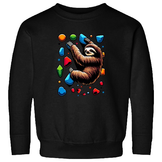 Sloth Pet Wall Climbing Boulderer Climb Rock Climber Bouldering Sweatshirts