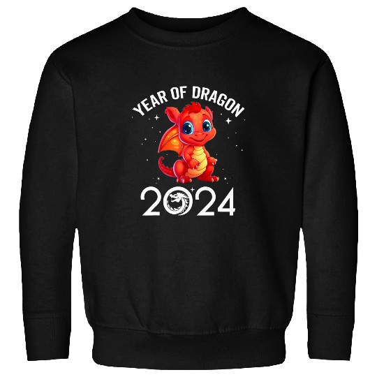Dragon Pet Cute New Year Tee for Kid Girl Boy Year Of The Dragon 10 Sweatshirts