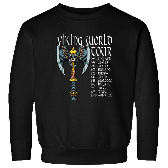 Viking Tour Vikings Valhalla Odin for a Men and Women 4 Sweatshirts