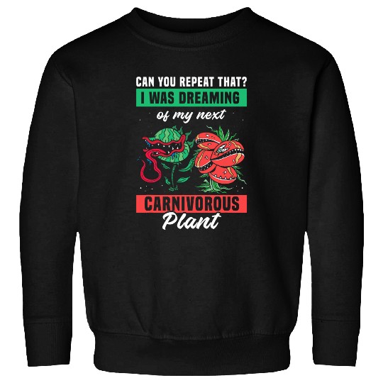 Venus Fly Trap Botanical Gardening Exotic Carnivorous 3 Sweatshirts