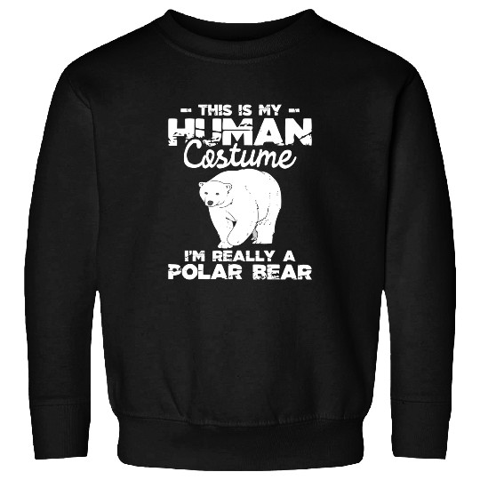 Bear Pet Human Costume Polar Bear Lover Zookeeper Wildlife Sweatshirts