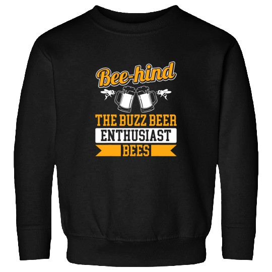 Beer Fun Bees Drinking Beers Pub Party Beekeeper 21 Sweatshirts