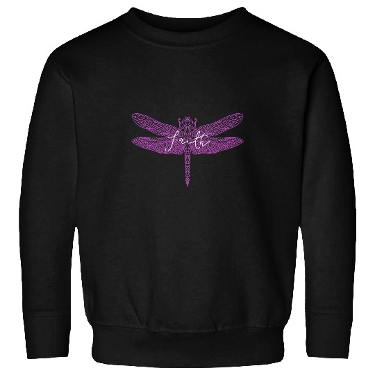 Christian Faith Dragonfly Graphic Sweatshirts