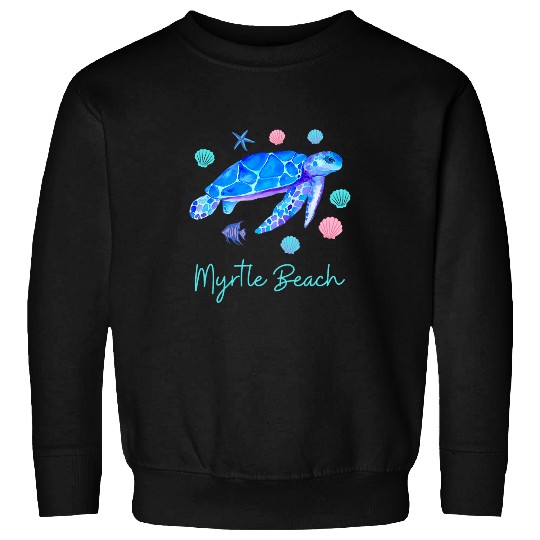 Turtle Pet Myrtle Beach and South Carolina Cute Travel Vacation Turtle Sweatshirts