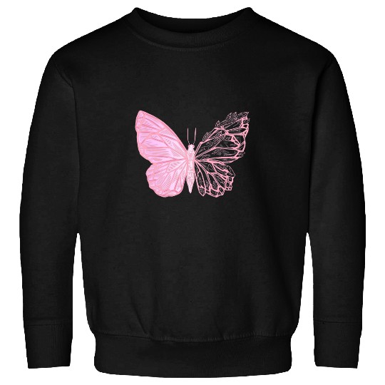 Crystal Butterfly Pastel Goth Sweatshirts