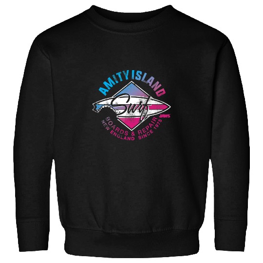 Surf Life Jaws Amity Island New englands Surf Shop Since Sweatshirts