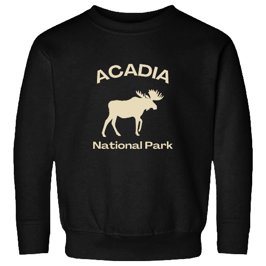 Lacrosse Gift Acadia National Park Moose Maine Tourist Travel Visitor Sweatshirts