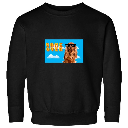 8Bit Game Over Cavalier King Charles Brown Sweatshirts