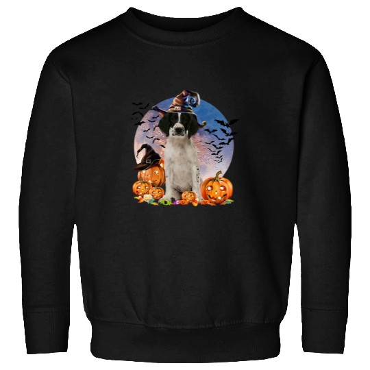 Dog Halloween English Springer Spaniel Jack O Lantern Sweatshirts