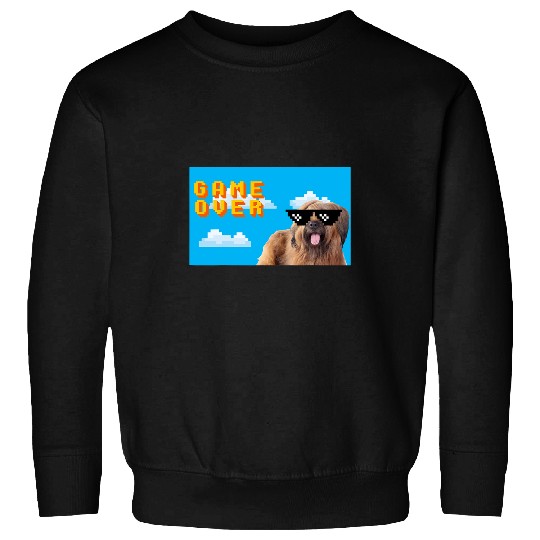 8Bit Game Over Briard Sweatshirts